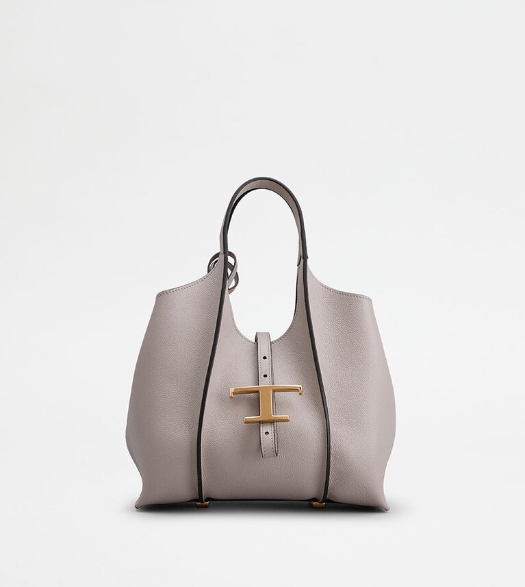 「トッズ T タイムレス ショッピング バッグ」ミニ H19.5×W23×D12cm 各185,900円(税込)全3色 ライトグレーのみイベント先行発売、他2色はTOD’S TERRAZZA限定