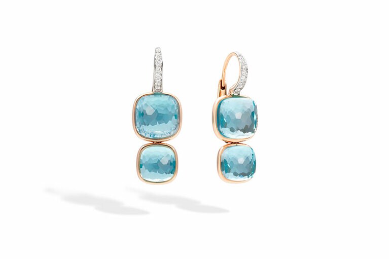 K18RG×スカイブルートパーズ×ダイヤモンド 1,122,000円。