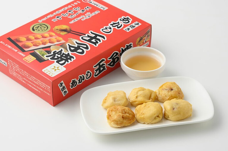 冷凍あかし玉子焼 明石焼6個×2袋、だし汁40ml×2袋 1,188円／明石夢工房