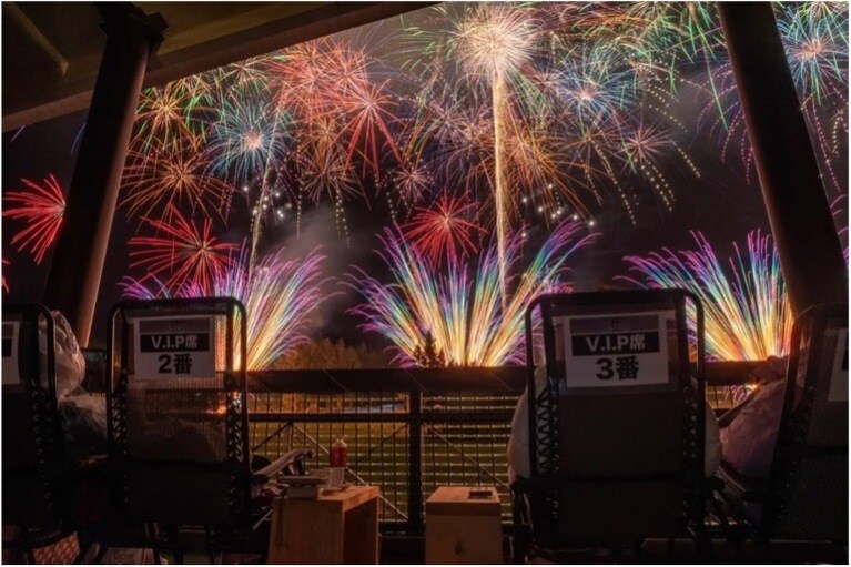 絶景花火。（2025年）