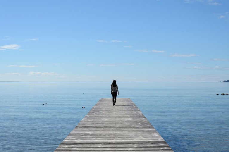 開放感満点！ フォトスポットとしても人気の「あめやの桟橋」。