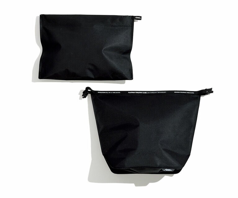 （上）シーリングジッパー仕様（H17×W24cm）3,630円、（下）ロールトップ仕様（H10×W24×D14cm）3,630円／マタドール（エイアンドエフ）