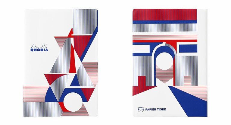 「ロディアカバー セリグラフィー byパピエ ティグル」A5notebook ホワイト。