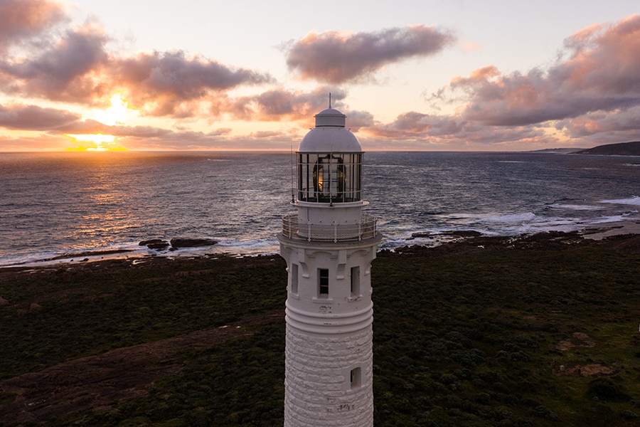 水平線に沈む夕日も感動的。Photo：Tourism Western Australia