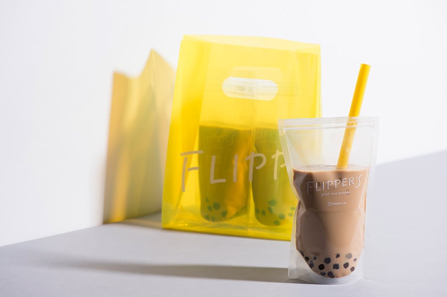 ●FLIPPER'S「タピオカドリンク ミルクティー味」420円。