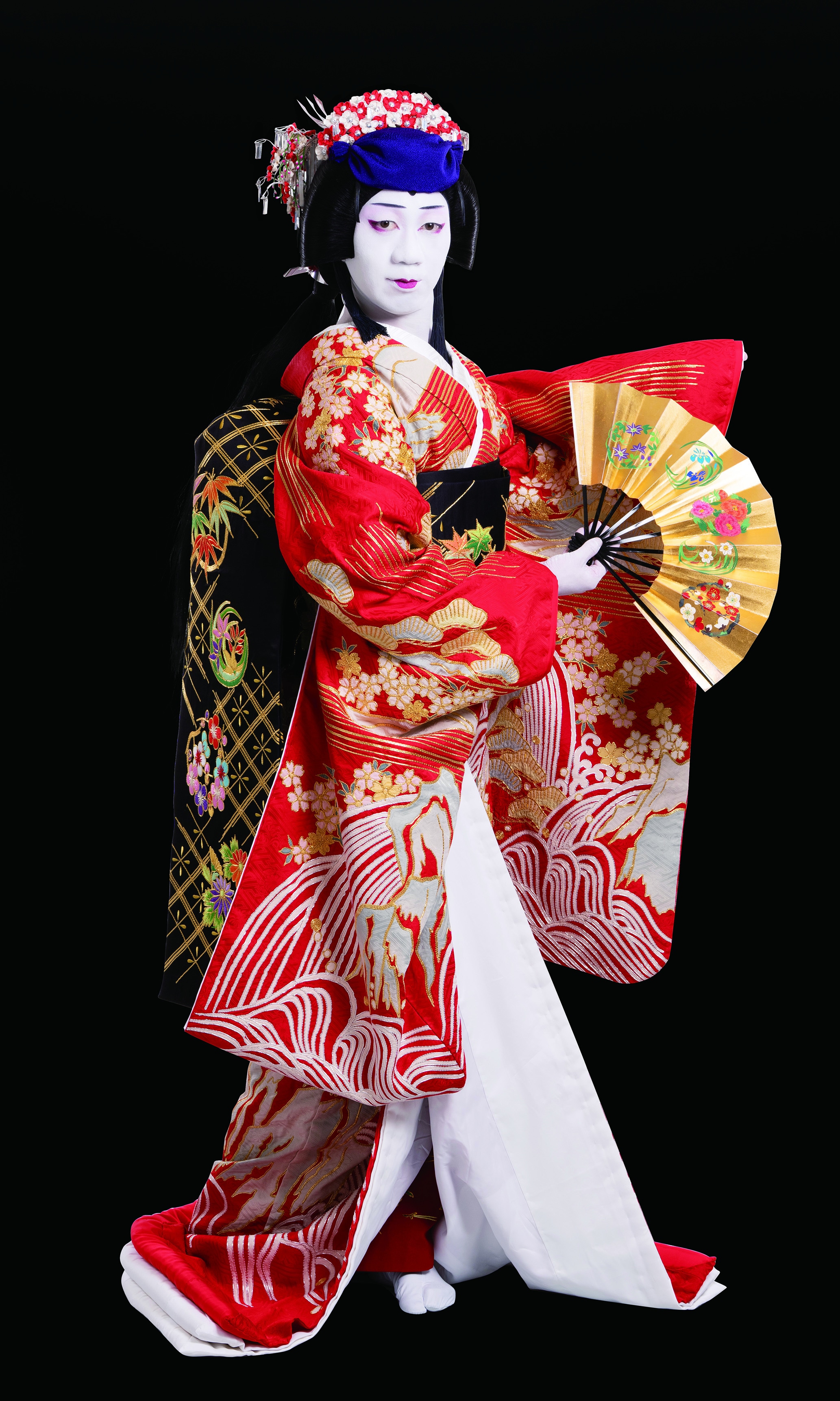 『蜘蛛の拍子舞』白拍子妻菊／実は葛城山女郎蜘蛛の精＝中村壱太郎。ⓒ松竹