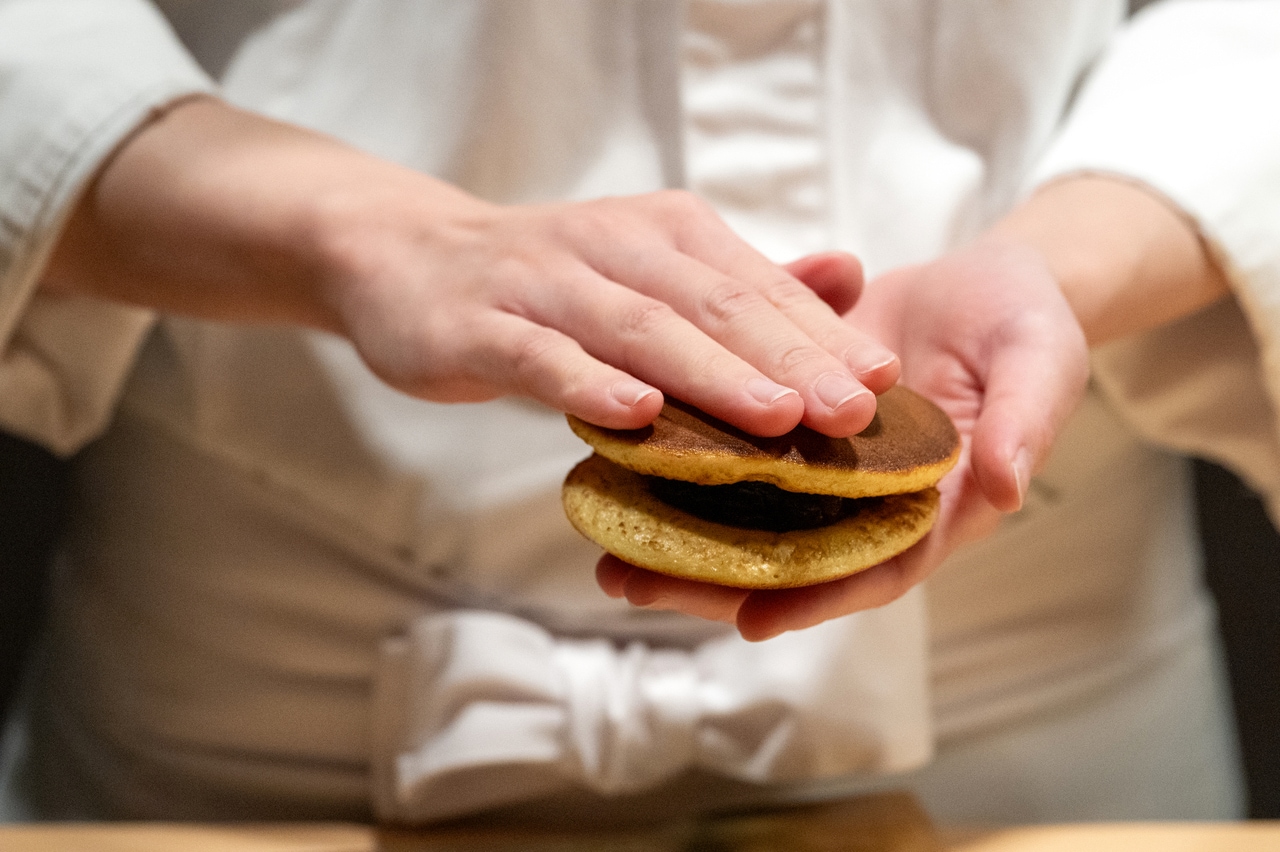 ふわっと押さえて完成。