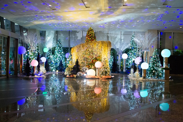 グランド ハイアット 東京のクリスマスツリー。