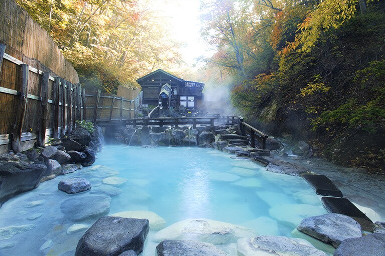 蔵王温泉大露天風呂。