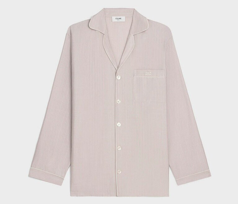 シルク素材を採用したパジャマトップ 253,000円※予定価格。