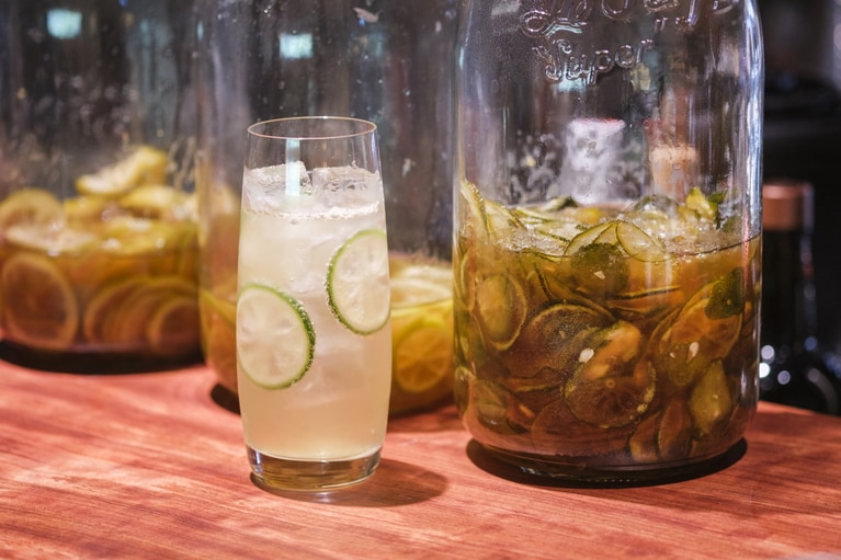 「柚子ソーダ」1,000円。