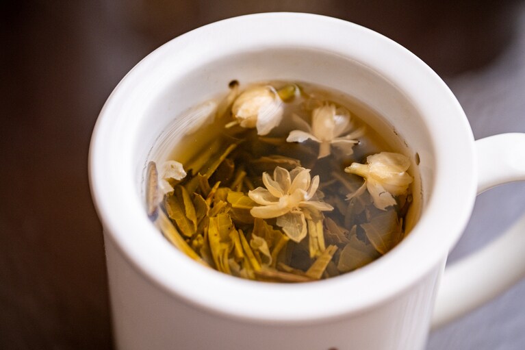 「清芳午餐」では4種の中国茶から選べる。