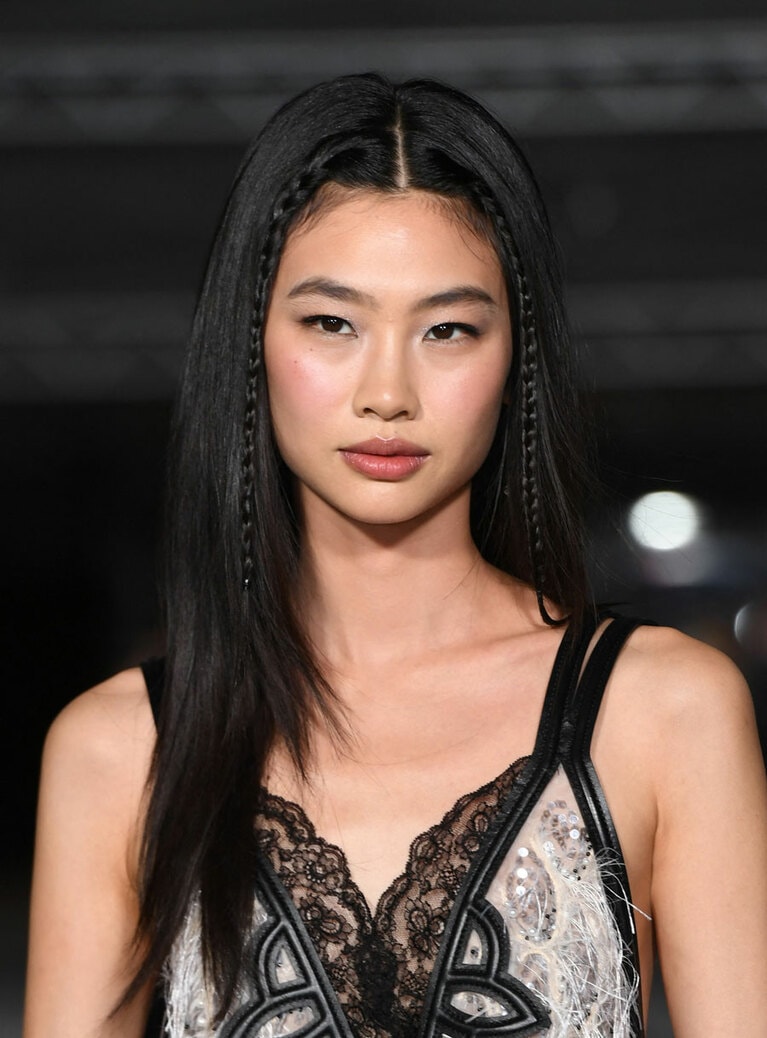 L.A.の「アカデミー・ミュージアム・ガラ」に参加時のチョン・ホヨン。AFP＝時事