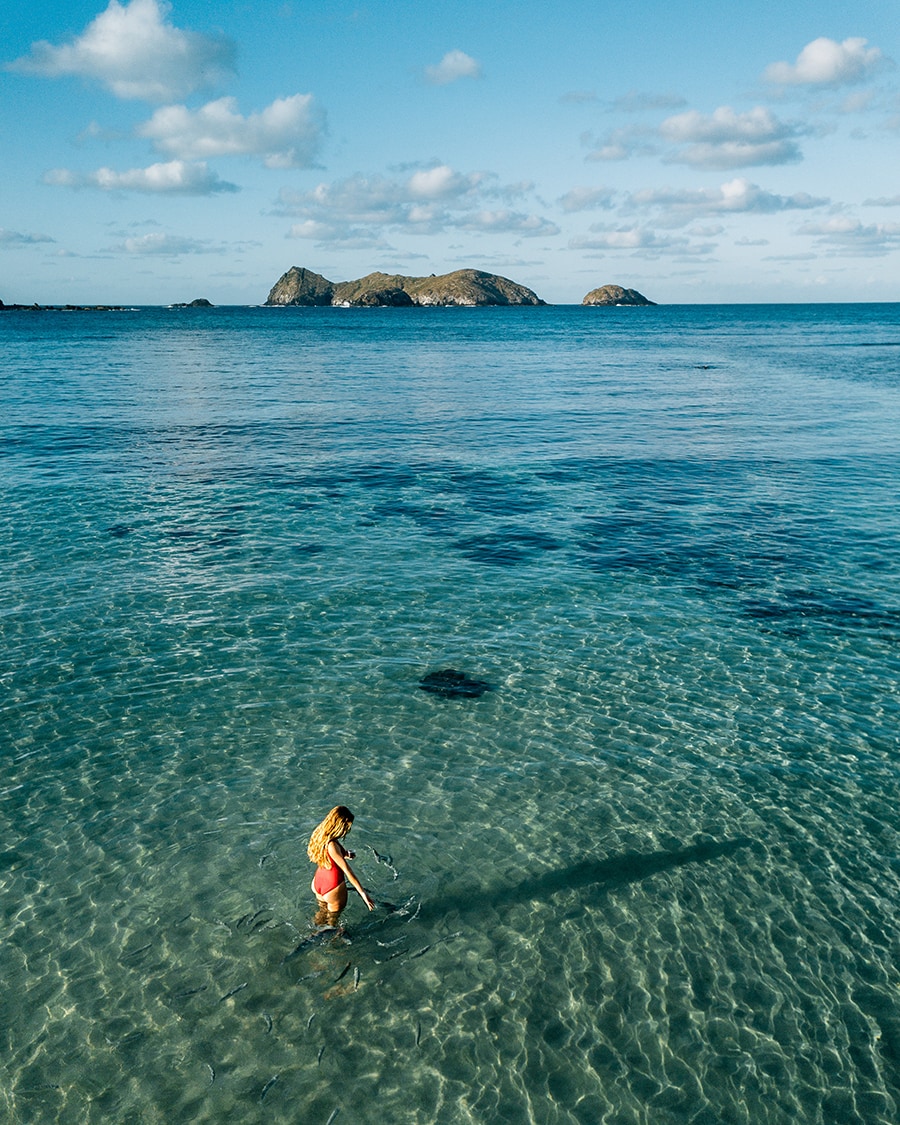 海の美しさに感動するロード・ハウ島のネッズ・ビーチ。photo:Tourism Australia