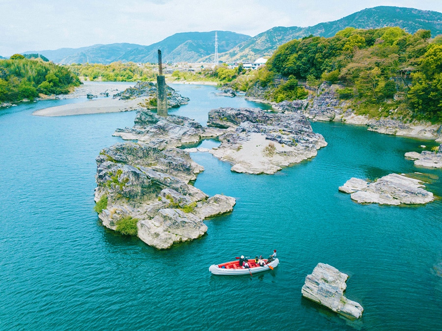 にし阿波体験プログラムのデイキャンプカヌーツーリング。