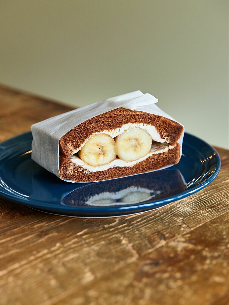 バナナとマスカルポーネ300円。バナナがおいしい。食材選びが的確なのがよくわかる。デザート感覚でいける。