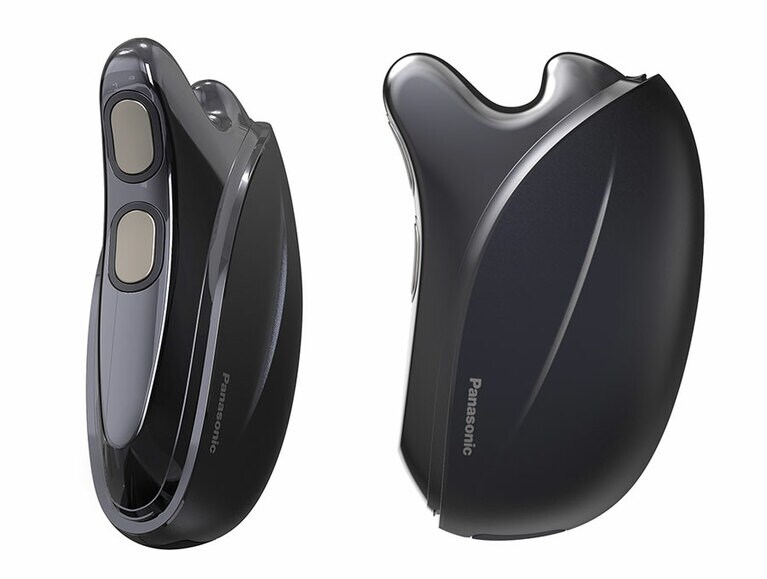 バイタリフト かっさ EH-SP8。高さ76mm×幅115mm×奥行き42mm、約165g、市場想定価格 37,000円前後。