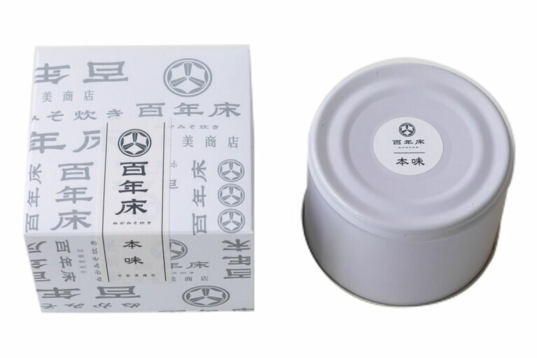 百年床のぬか炊き缶〈本味〉〈195g〉1,500円／宇佐美商店