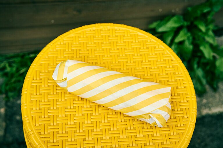 「トントンキンパ」は包み紙もかわいい。