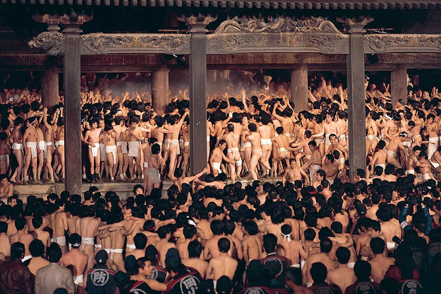 天下の奇祭とも称される西大寺会陽（はだかまつり）。