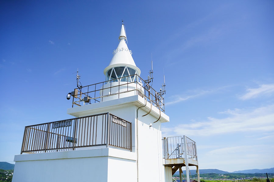 北海道の鷗島灯台。