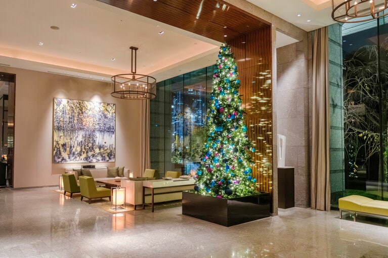 パレスホテル東京のクリスマスツリー。