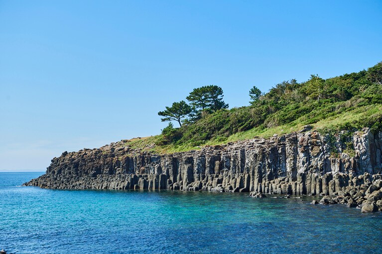 キャンプ場内は透明度抜群。