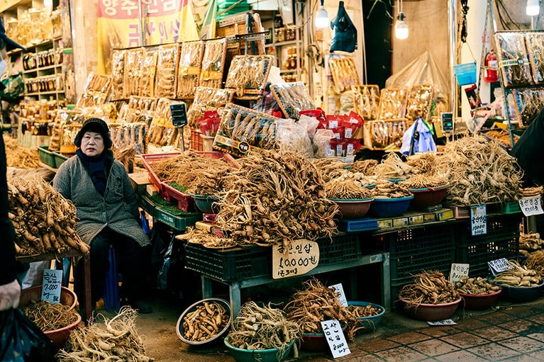 高麗人参専門店。