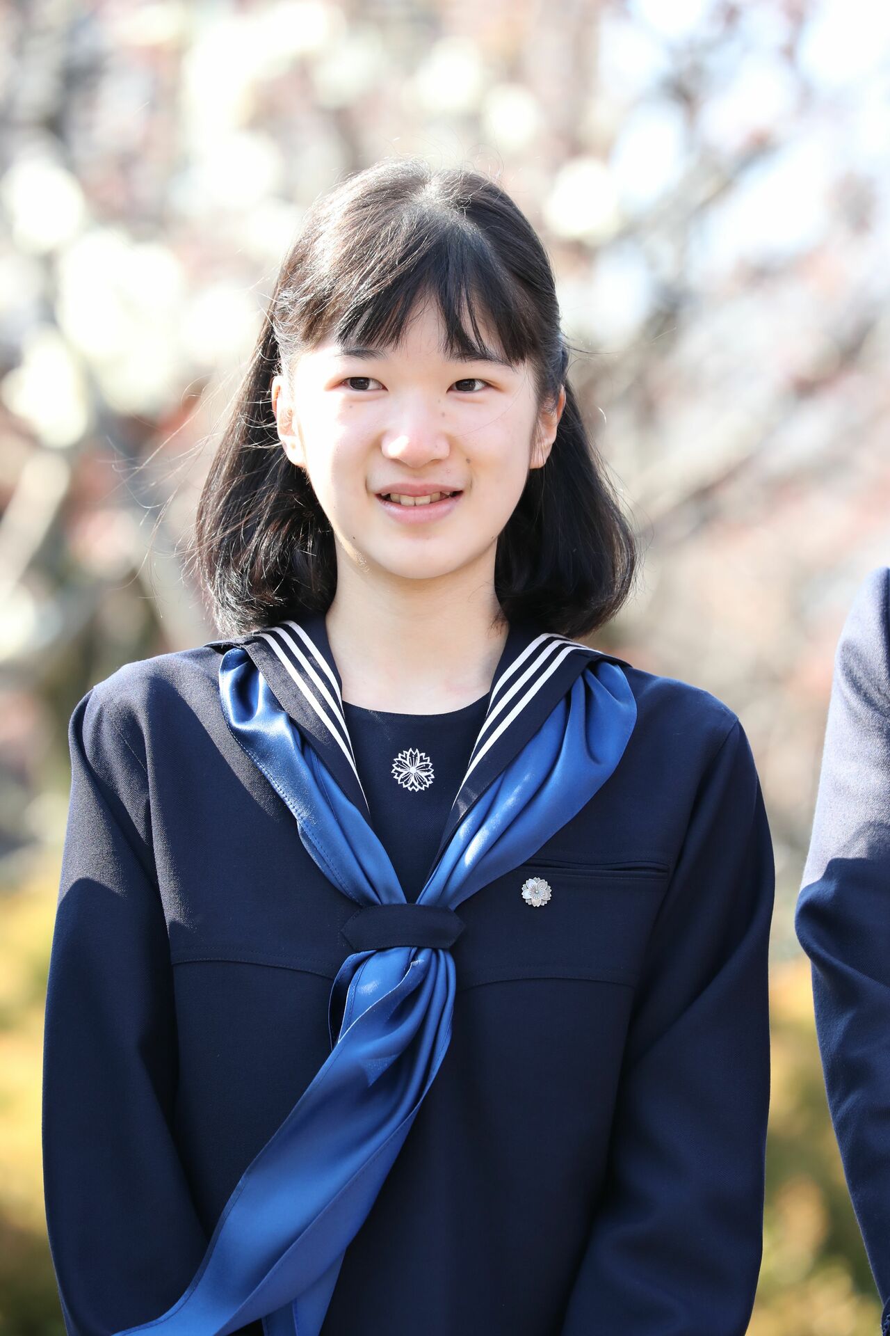 2017年3月、学習院女子中等科卒業式の日の愛子さま　©JMPA