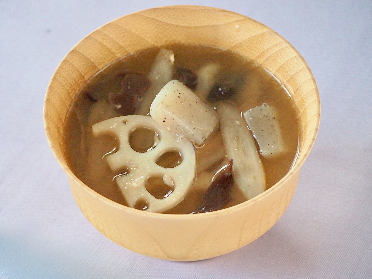 ごぼうの味噌汁。