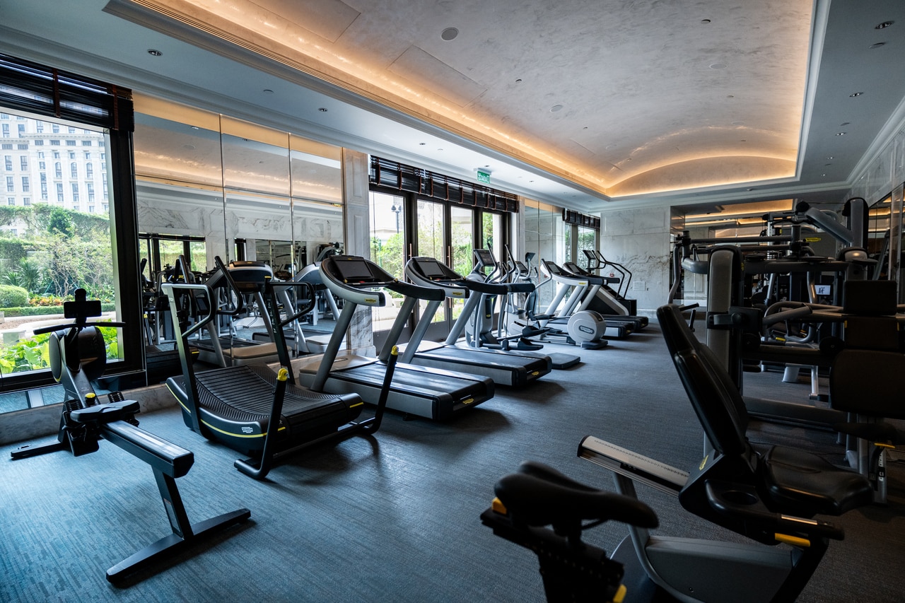 24時間利用可能な「ザ ヘルス クラブ アット グランド リスボア パレス マカオ」。