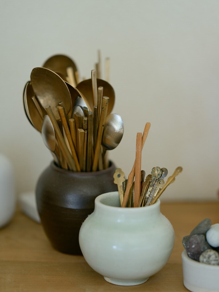 ナレさんの食卓の一角。