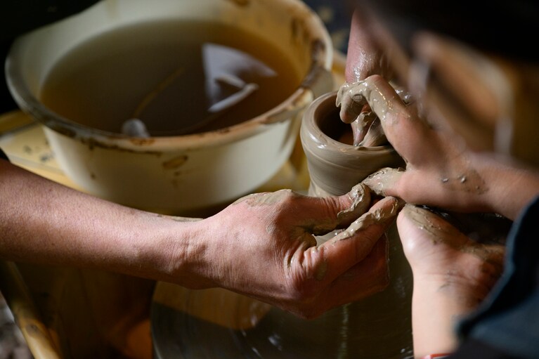 出来上がった作品は、後日配送してくれる。