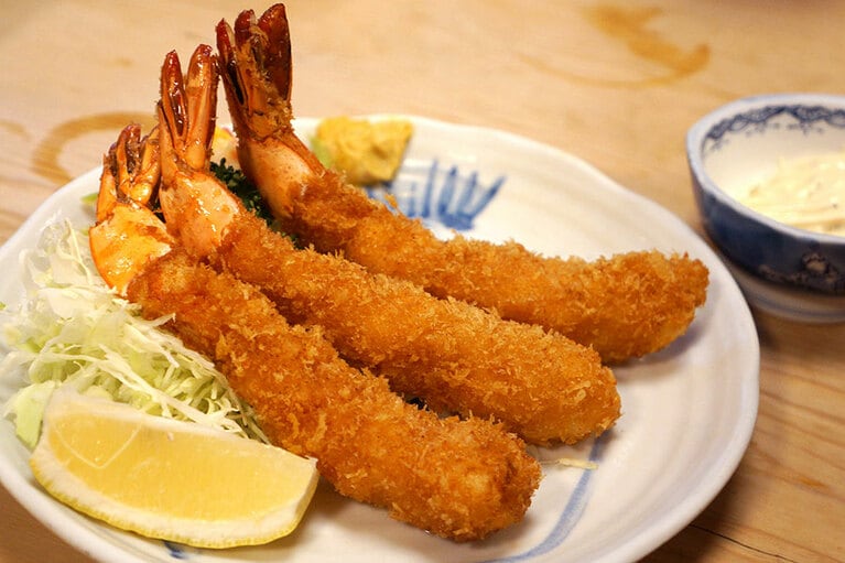「えびフライ」1,350円。