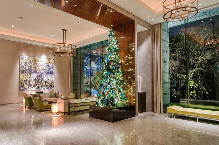 パレスホテル東京のクリスマスツリー。