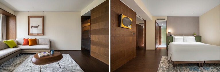 すべての客室にシャワートイレとバスタブ付きのバスルームを完備。