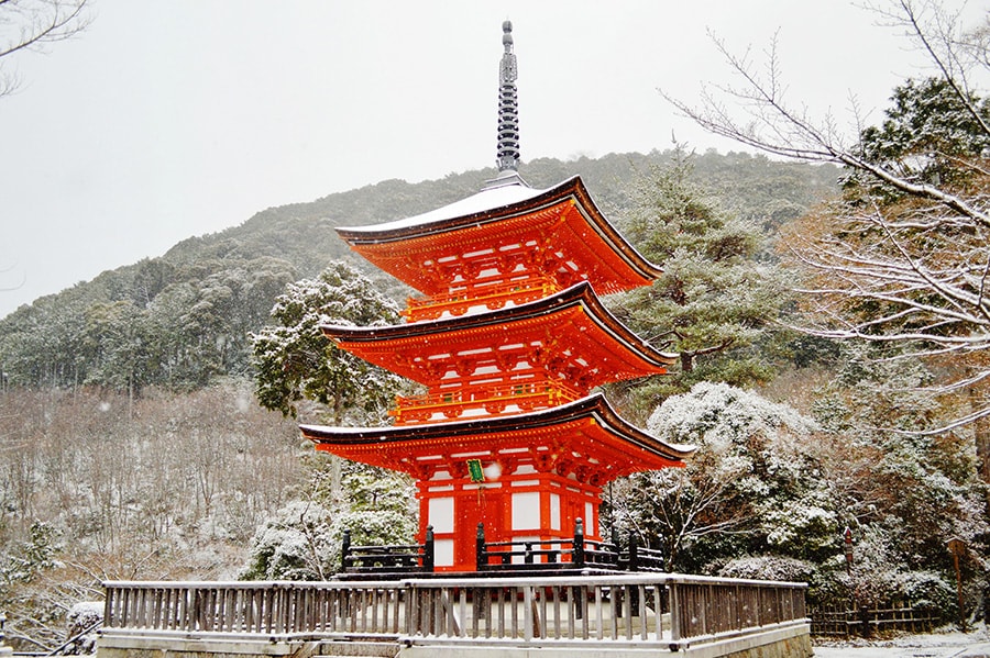 【京都府】清水寺の子安塔。写真：アフロ