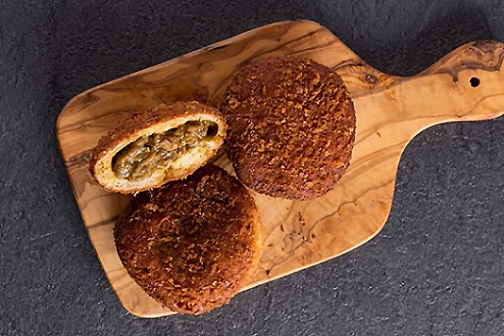 【坂田様】カレー　ココナッツ　ブラウニー　手作り　菓子　パン 焼きカレーパンの作り方 オーブンなし・フライパンでパン作り