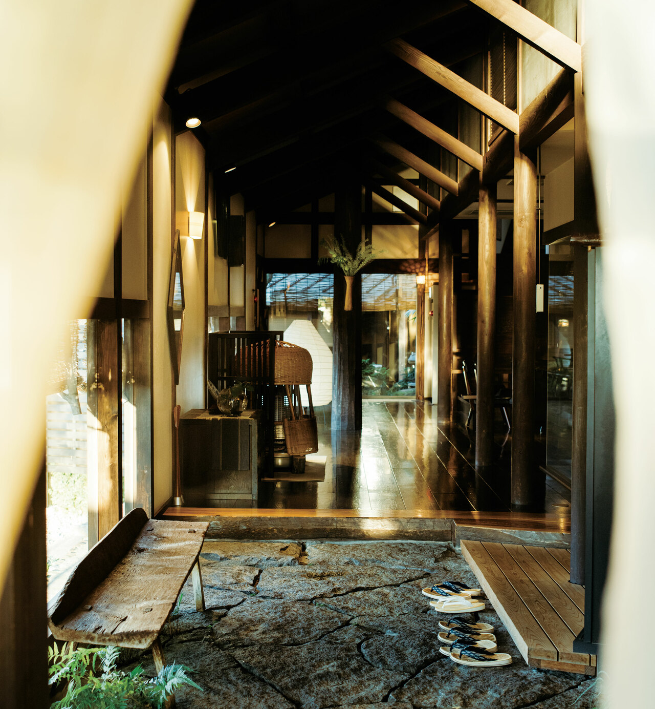 どこか懐かしい印象のエントランス。