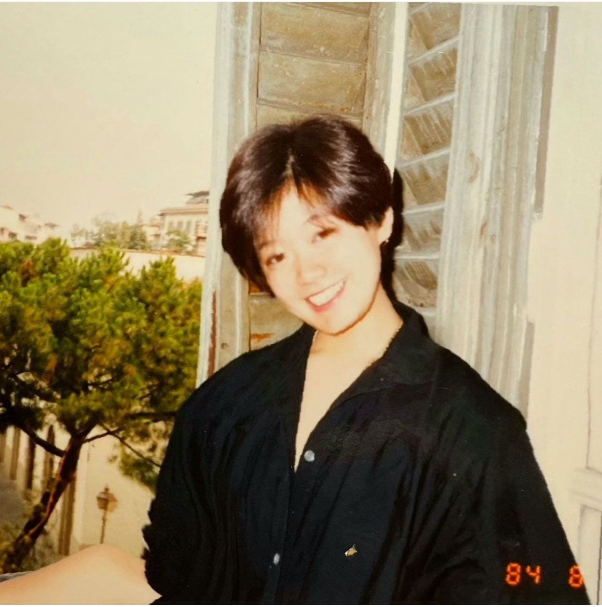 フィレンツェ留学中、17歳の頃。