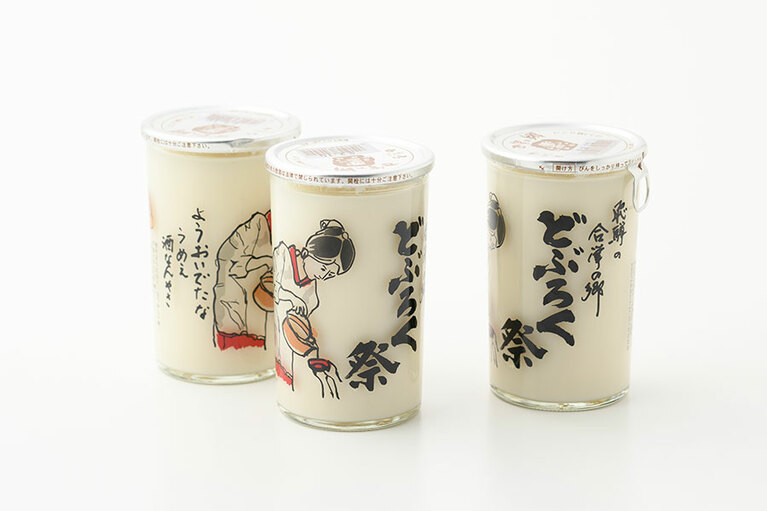 合掌の郷 どぶろく祭(にごり酒)ワンカップ 180mL 各333円／蒲酒造場