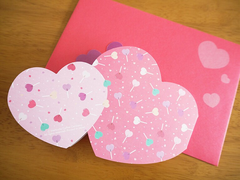 ビバレッジカードハートの裏面はこのようなデザイン。