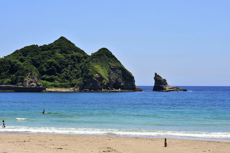 鵜原海水浴場。