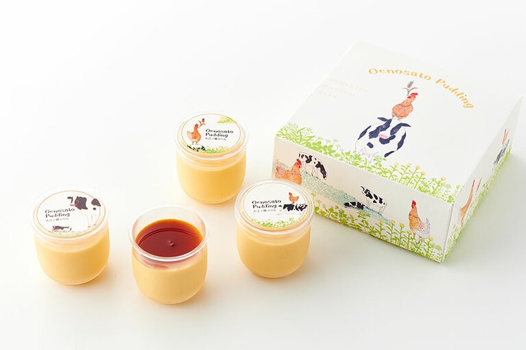 大江ノ郷自然牧場「大江ノ郷ぷりん」1,296円(90g×4個入り)／鳥取県