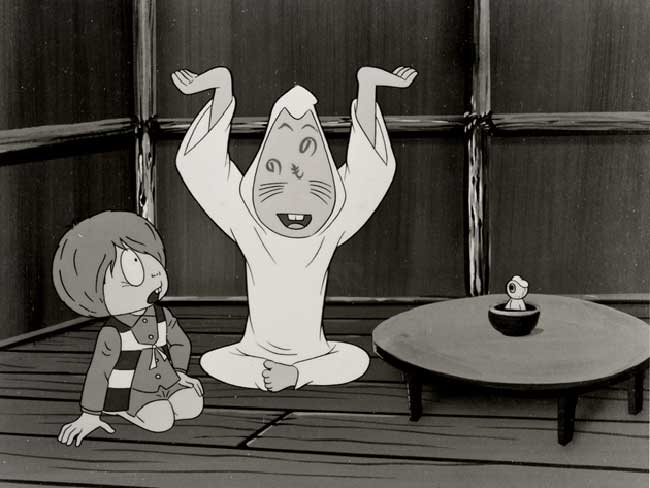 『ゲゲゲの鬼太郎』が初めてアニメ化されたのは1968年。当時はモノクロアニメだった ©水木プロ・東映アニメーション