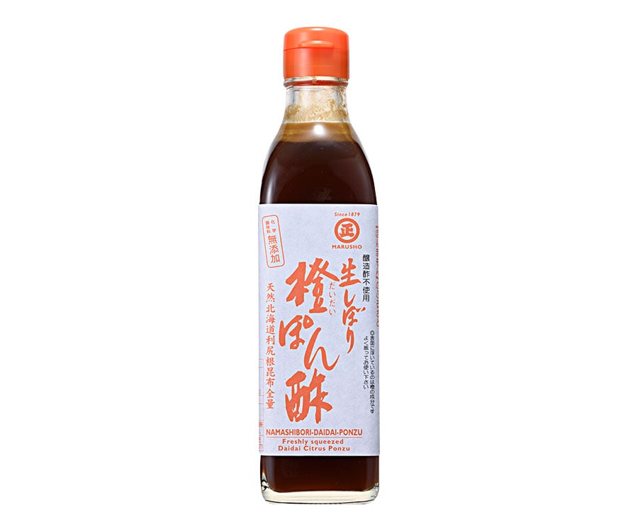 生しぼり橙ぽん酢 300ml 891円／丸正酢醸造元