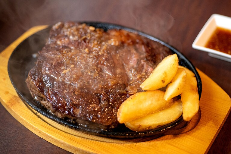 US“ロック”ステーキ。