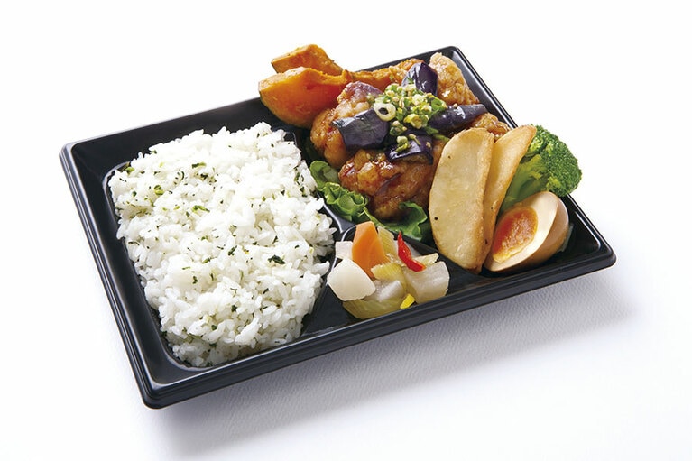 茄子＆鶏唐揚げの香味ソース和え弁当 802円／Vパレット(エキュート品川)