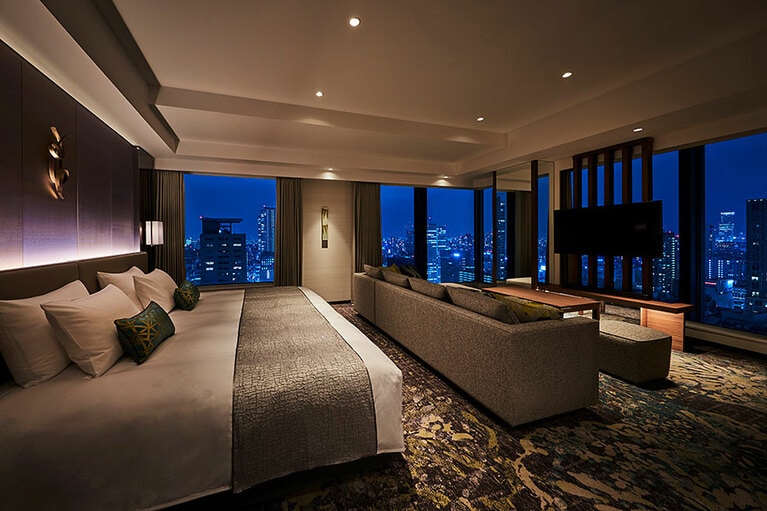 客室はすべて16階以上に位置し、最上階の25階にはエグゼクティブラウンジも。