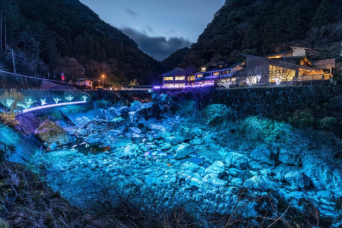 中津渓谷仁淀ブルーフェスタ。写真提供：一般社団法人 仁淀ブルー観光協議会